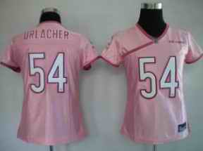 Bears 54 Urlacher pink women Jerseys
