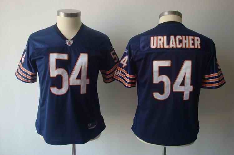 Bears 54 Urlacher women blue team Jerseys