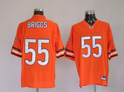 Bears 55 Lance Briggs Orange Jerseys