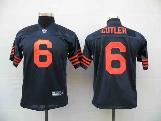Bears 6 Jay Cutler new blue kids Jerseys