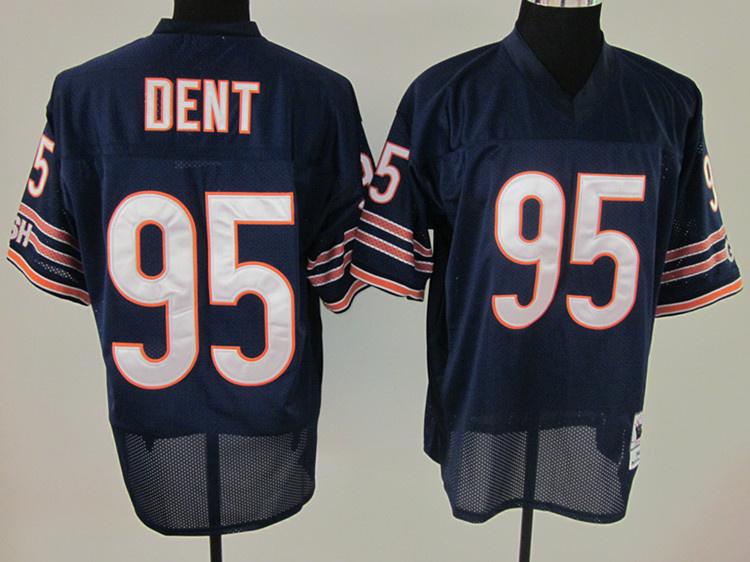 Bears 95 Dent Blue Jerseys