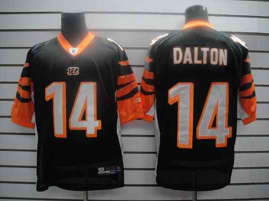 Bengals 14 Dalton Black Jersey