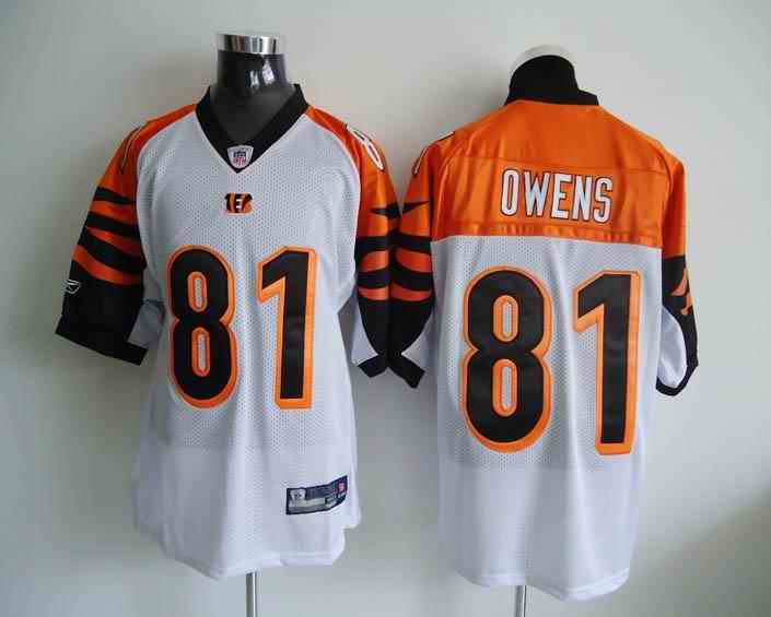 Bengals 81 Owens White Jerseys