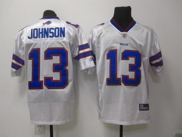 Bills 13 Johnson 2011 White Jerseys