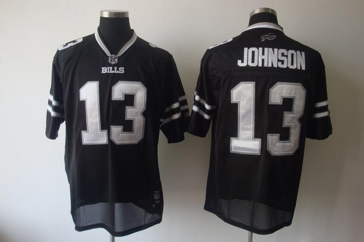 Bills 13 Johnson 2011 black Jerseys