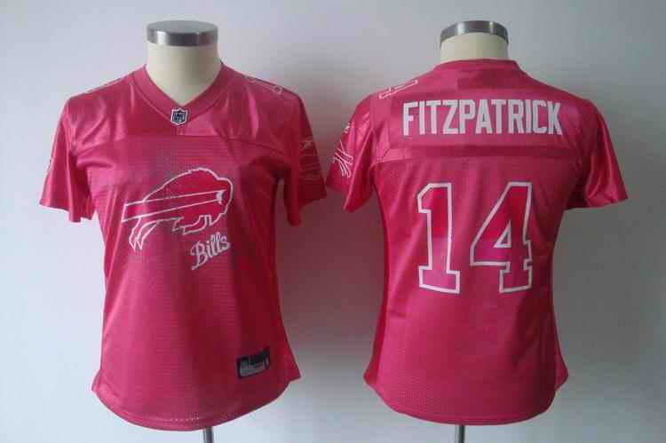 Bills 14 Fitzpatrick pink 2011 fem fan women Jerseys