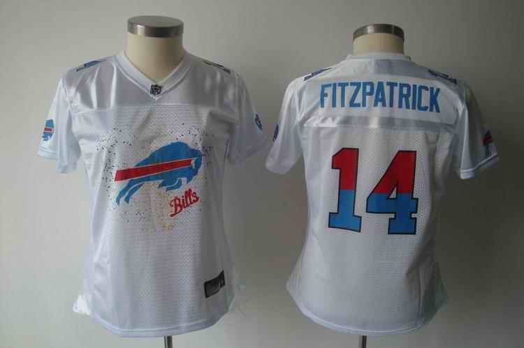 Bills 14 Fitzpatrick white 2011 fem fan women Jerseys