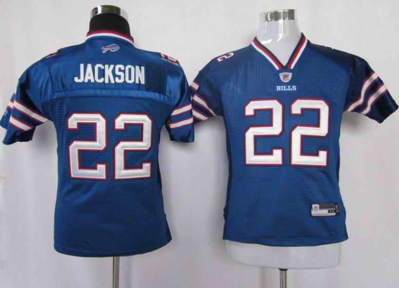 Bills 22 Jackson blue kids Jerseys