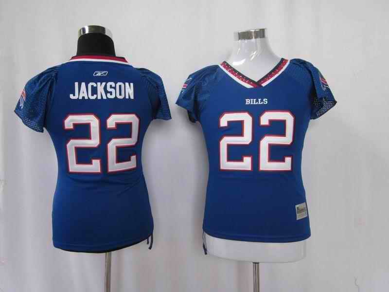 Bills 22 Jackson blue women Jerseys