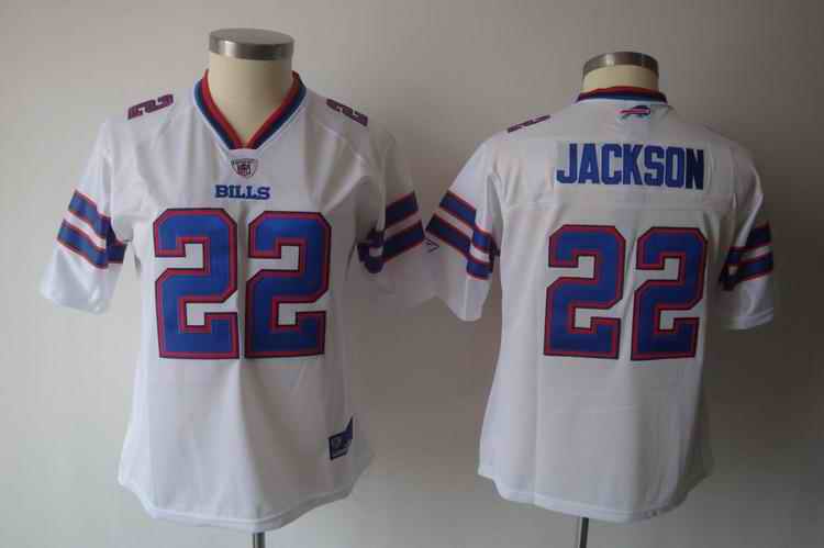 Bills 22 Johnson white team women Jerseys