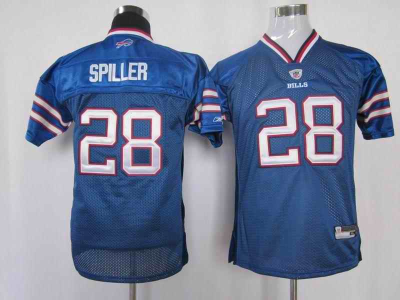 Bills 28 Spiller blue kids Jerseys