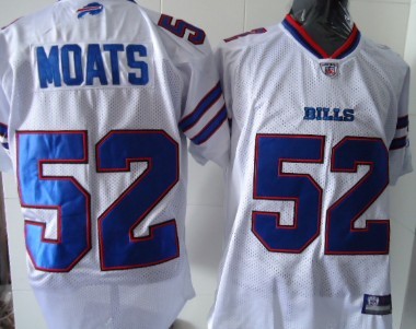 Bills 52 Moat 2011 White Jerseys