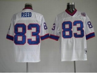 Bills 83 Andre Reed White Throwback Jerseys