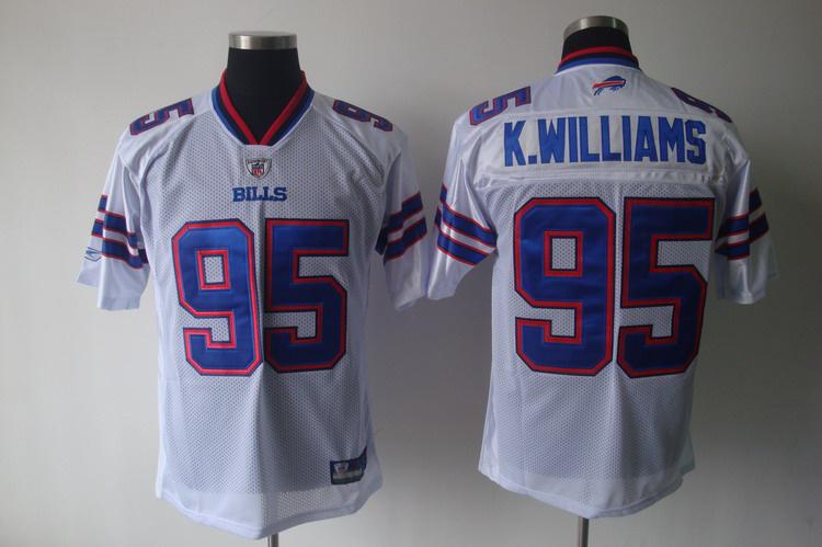 Bills 95 K.Williams white Jerseys