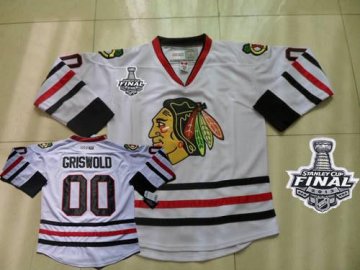 Blackhawks 00 Clark Griswold White Ccm Throwback With 2013 Stanley Cup Finals Jerseys