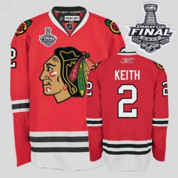 Blackhawks 2 Duncan Keith Red With 2013 Stanley Cup Finals Jerseys