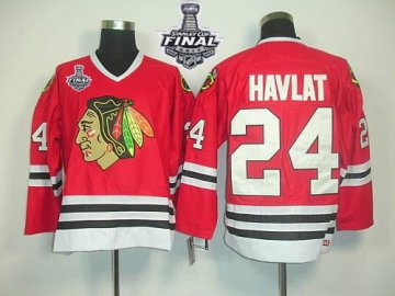 Blackhawks 24 Martin Havlat Red Ccm Throwback With 2013 Stanley Cup Finals Jerseys