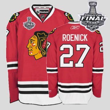 Blackhawks 27 Jeremy Roenick Red With 2013 Stanley Cup Finals Jerseys - Click Image to Close