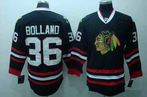 Blackhawks 36 Bolland black 3rd Jerseys