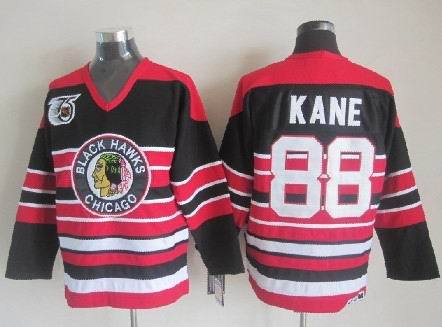 Blackhawks 88 Kane 75th Vintage Jerseys