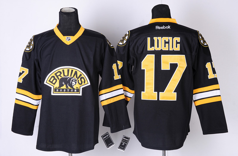 Boston Bruins 17 Lugig Black Jerseys