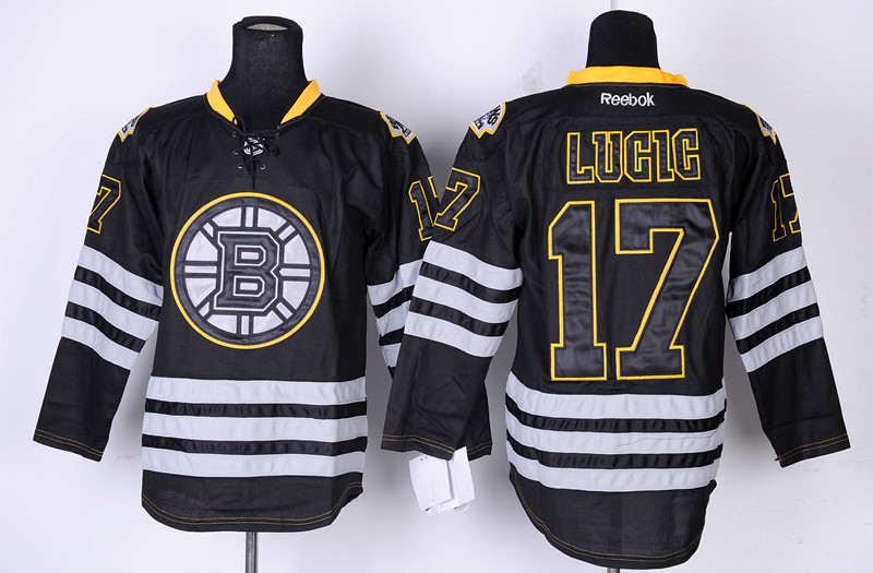 Boston Bruins 17 Lugig Black Jersey