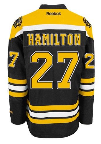 Boston Bruins 27 Hamilton Black Jerseys