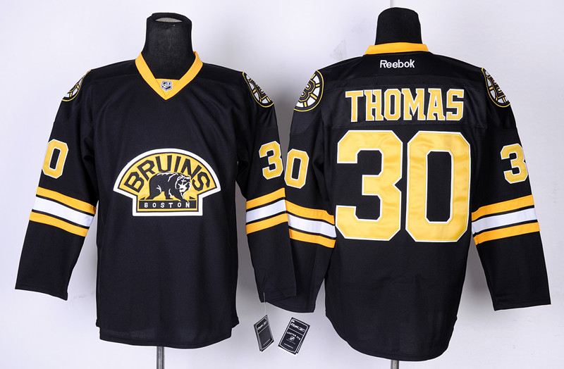 Boston Bruins 30 Thomas Black Jersey