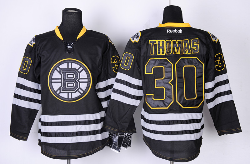 Boston Bruins 30 Thomas Black Jerseys