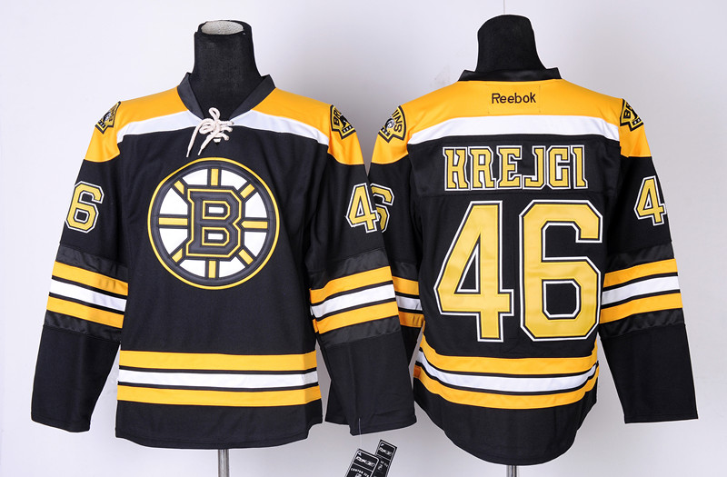 Boston Bruins 46 Krejcl Black Jerseys