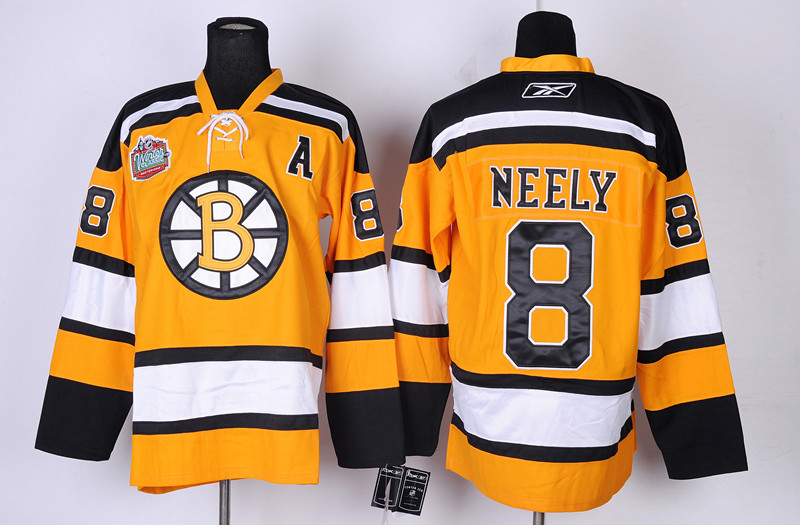 Boston Bruins 8 Neely Orange Classic Jerseys