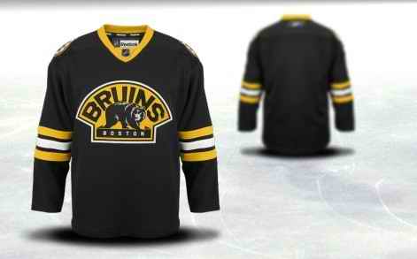 Boston Bruins Men Customized Black Third Jersey