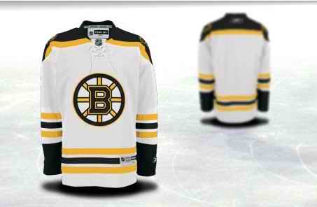 Boston Bruins Men Customized White Jersey