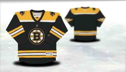 Boston Bruins Youth Customized Black Jersey
