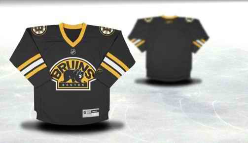 Boston Bruins Youth Customized Black Third Jersey