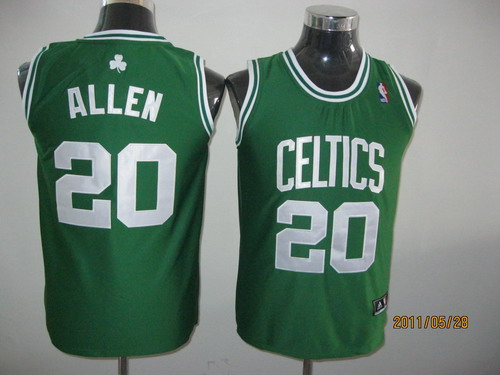 Boston Celtics 20 ALLEN green Youth Jersey - Click Image to Close