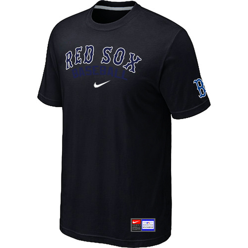 Boston Red Sox Black Nike Short Sleeve Practice T-Shirt