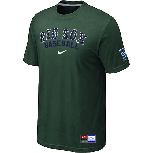 Boston Red Sox D.Green Nike Short Sleeve Practice T-Shirt