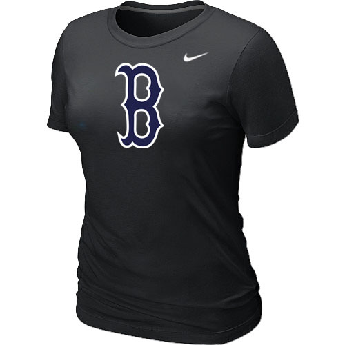 Boston Red Sox Heathered Nike Black Blended Women's T-Shirt