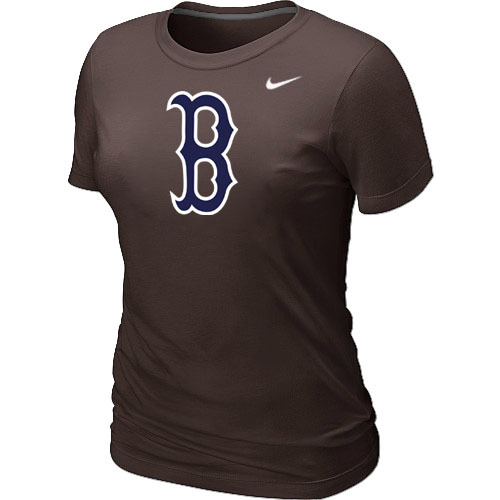 Boston Red Sox Heathered Nike Brown Blended Women's T-Shirt