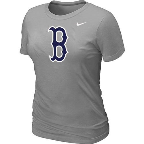 Boston Red Sox Heathered Nike L.Grey Blended Women's T-Shirt