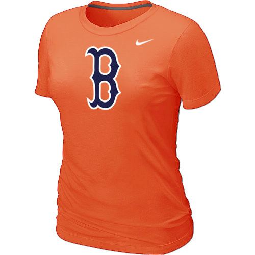 Boston Red Sox Heathered Nike Orange Blended Women's T-Shirt