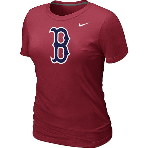 Boston Red Sox Heathered Nike Red Blended Women's T-Shirt