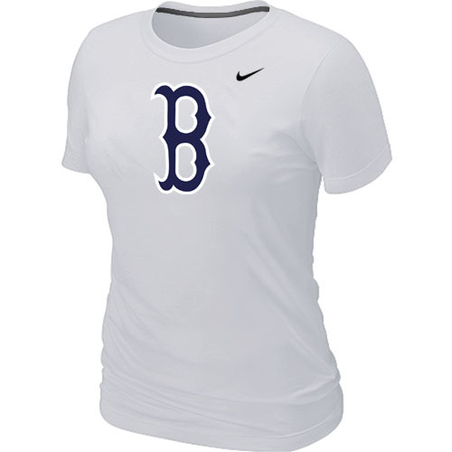 Boston Red Sox Heathered Nike White Blended Women's T-Shirt