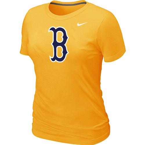 Boston Red Sox Heathered Nike Yellow Blended Women's T-Shirt