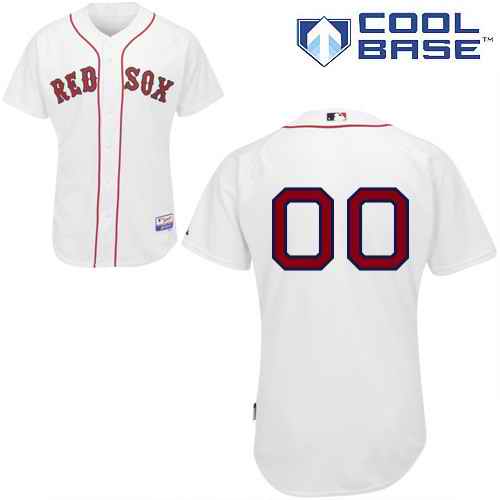 Boston Red Sox White Man Custom Jerseys