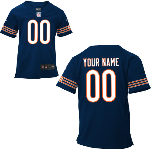 Boys Nike Chicago Bears Customized Game Team Color Jersey - Click Image to Close