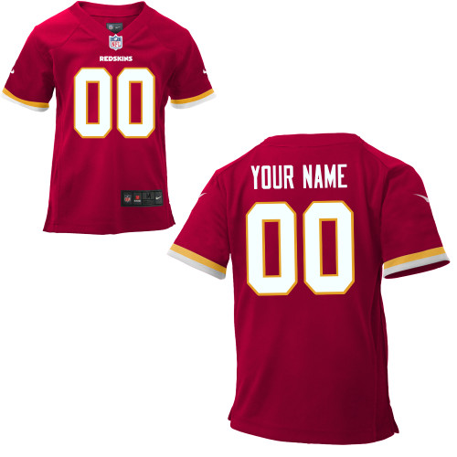 Boys Nike Washington Redskins Customized Game Team Color Jersey