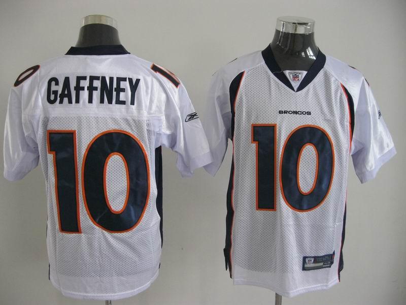 Broncos 10 Gaffney White Jerseys