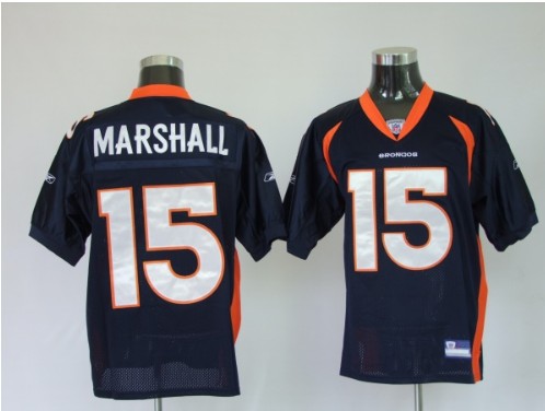 Broncos 15 Marshall Blue Jerseys